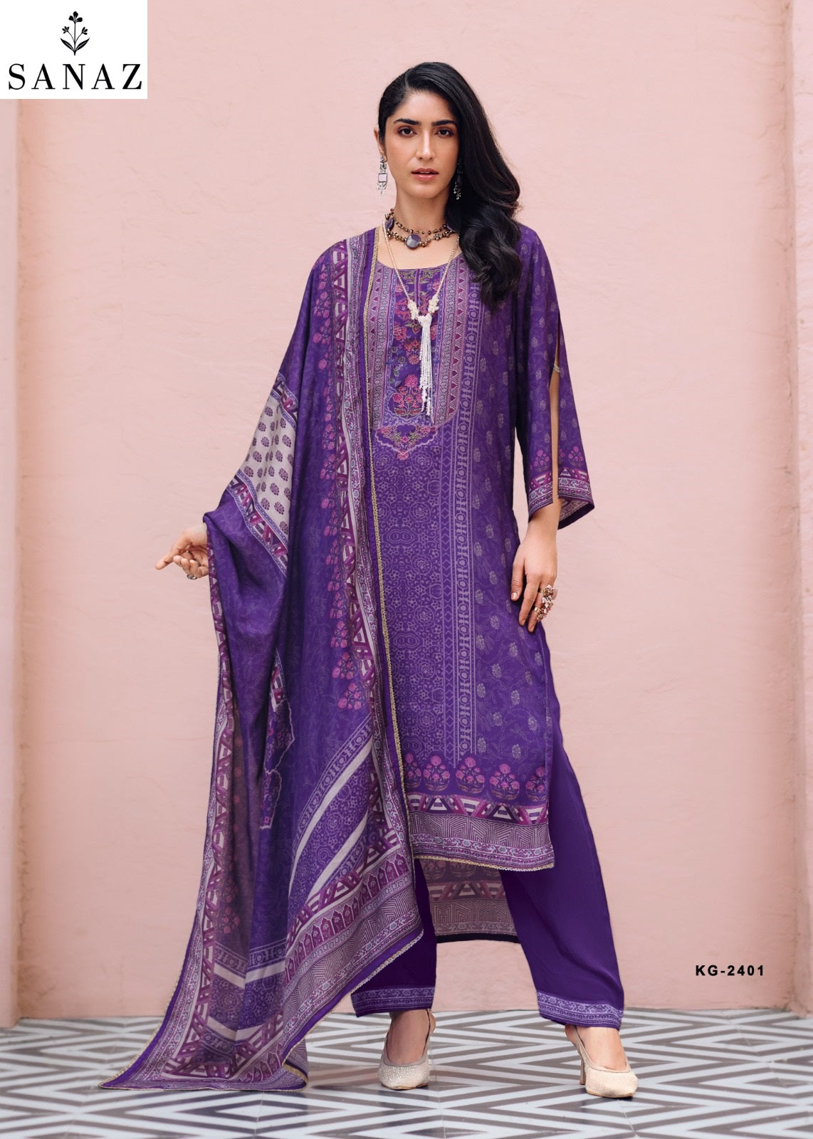 Karigari Sanaz Viscose Muslin Pakistani Salwar Suits Wholesaler