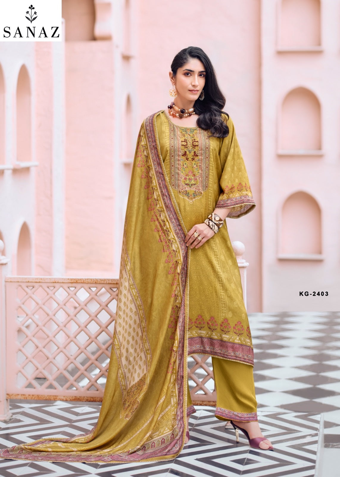 Karigari Sanaz Viscose Muslin Pakistani Salwar Suits Wholesaler