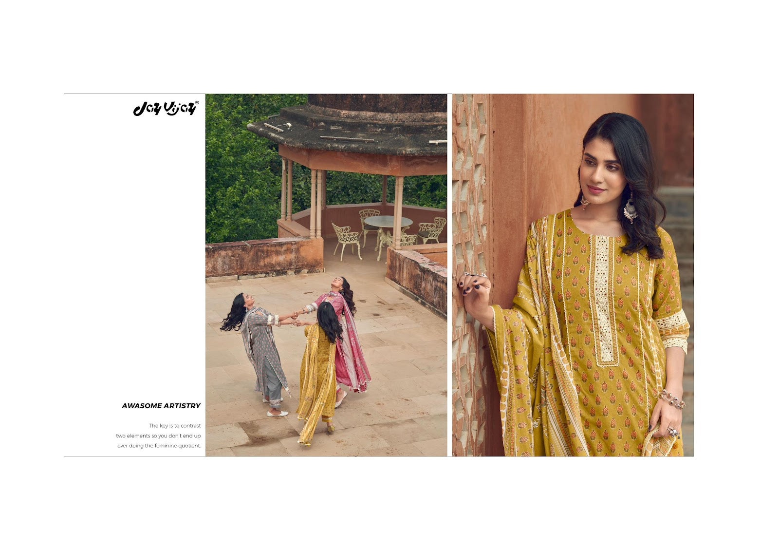 Karigari Tales Jay Vijay Mal Cotton Pant Style Suits Wholesaler India