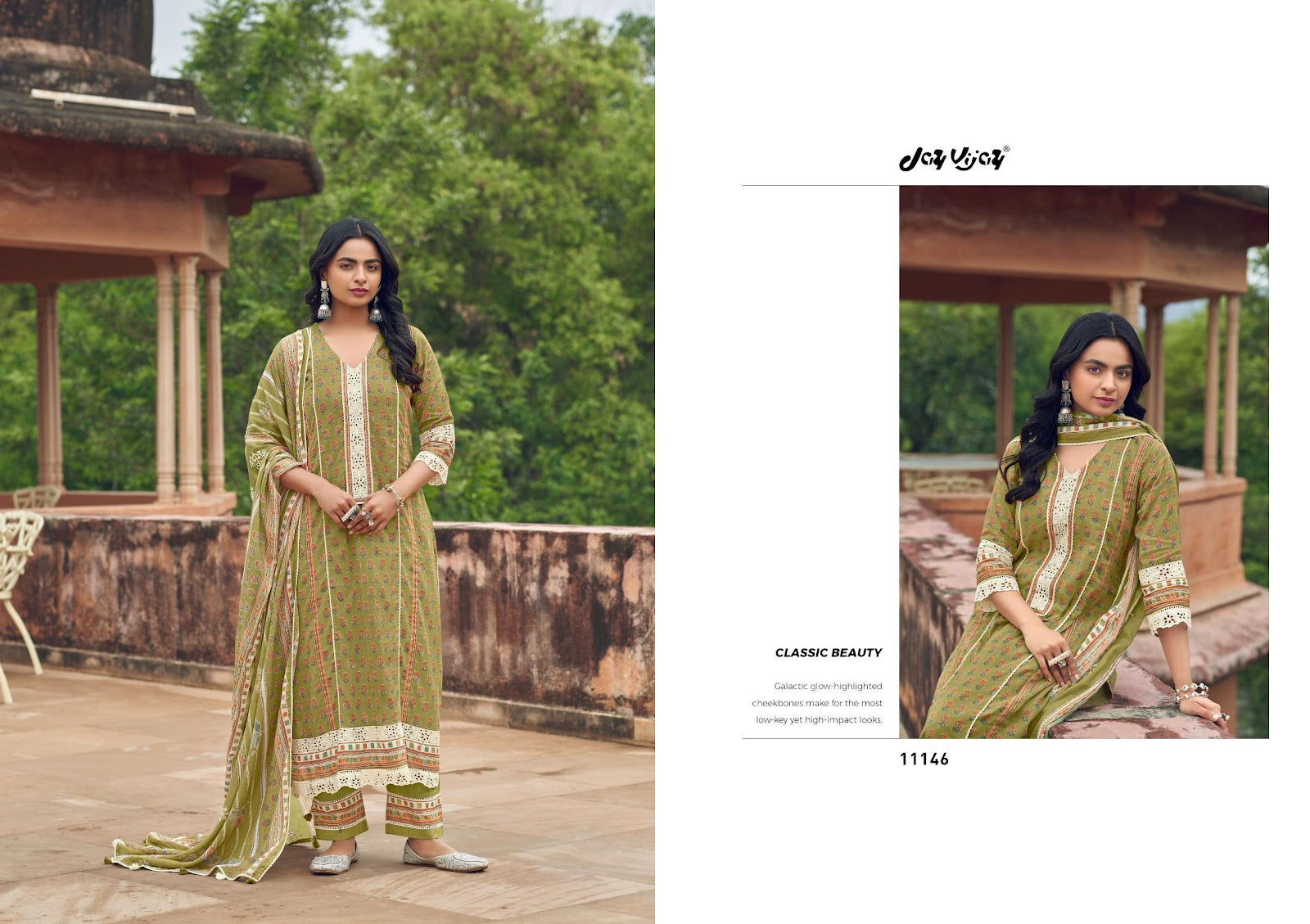 Karigari Tales Jay Vijay Mal Cotton Pant Style Suits Wholesaler India