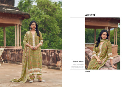 Karigari Tales Jay Vijay Mal Cotton Pant Style Suits Wholesaler India