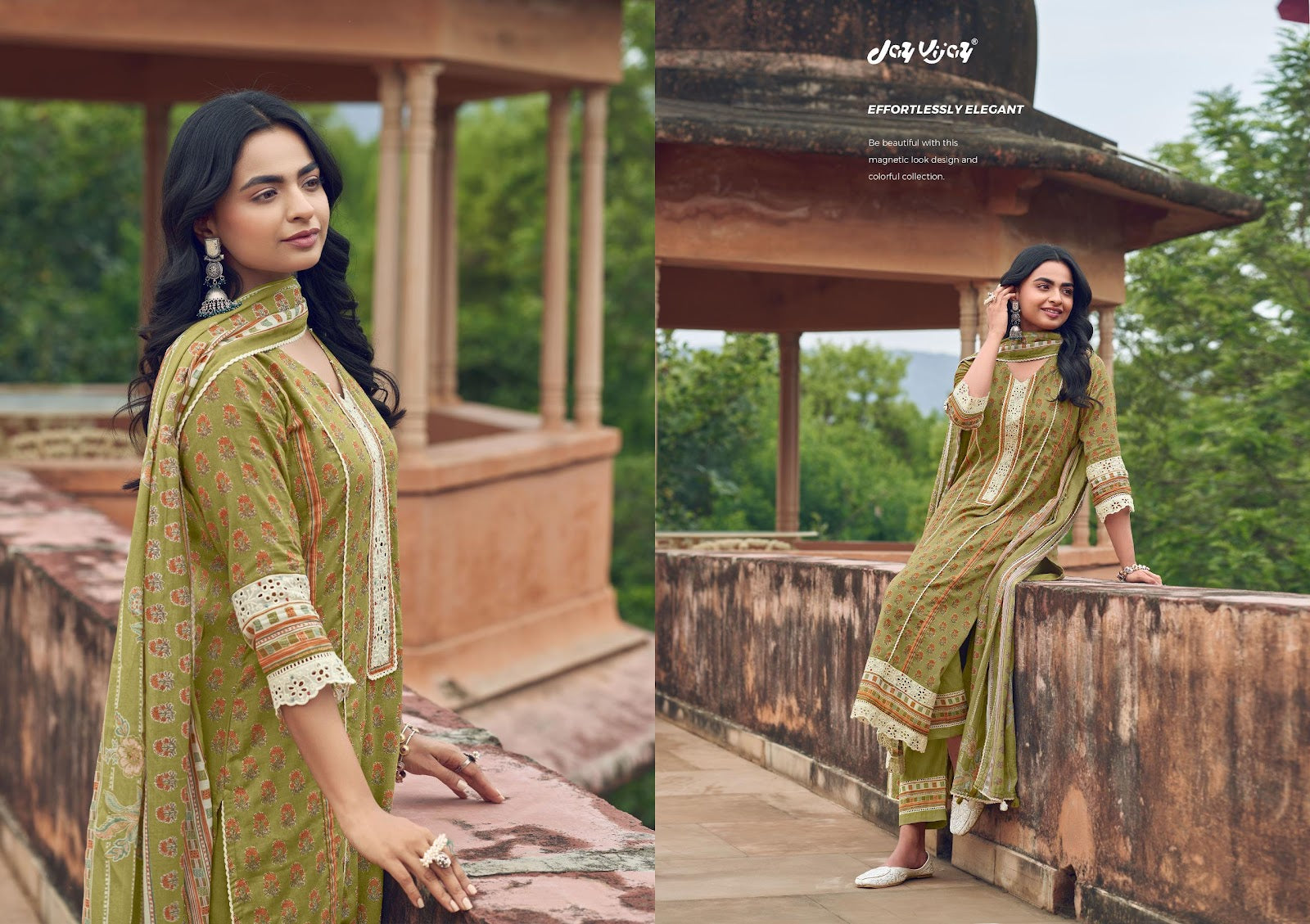 Karigari Tales Jay Vijay Mal Cotton Pant Style Suits Wholesaler India