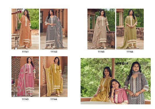 Karigari Tales Jay Vijay Mal Cotton Pant Style Suits Wholesaler India