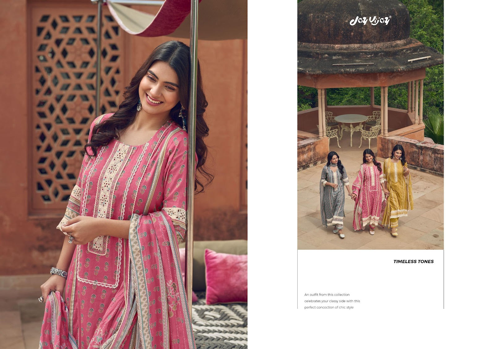 Karigari Tales Jay Vijay Mal Cotton Pant Style Suits Wholesaler India