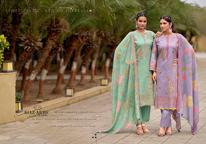 Karigiri E Saeed Riaz Art Cotton Cambric Karachi Salwar Suits Manufacturer India