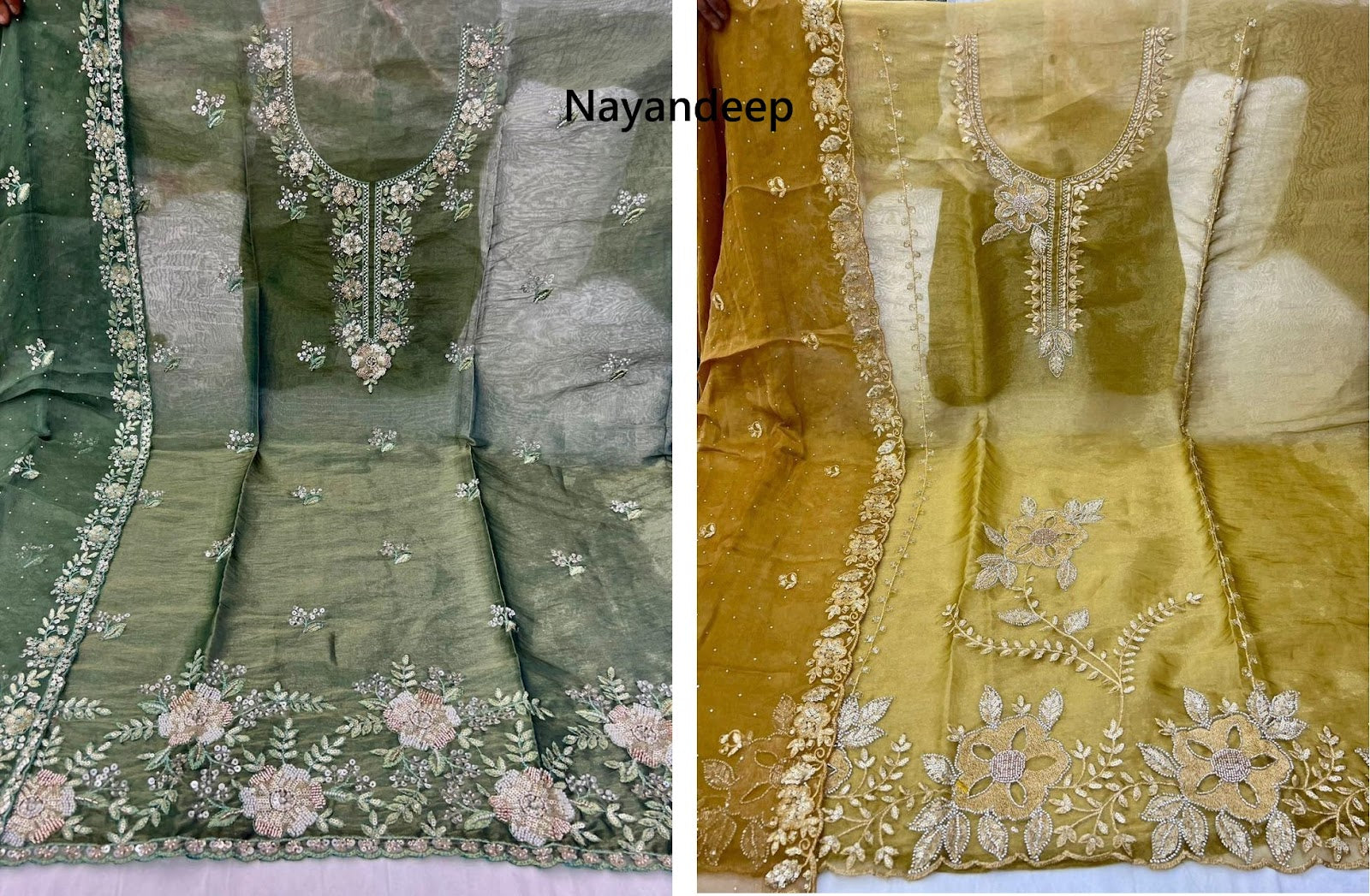 Karishma 2002 Nayandeep Silk Salwar Suits Wholesaler India
