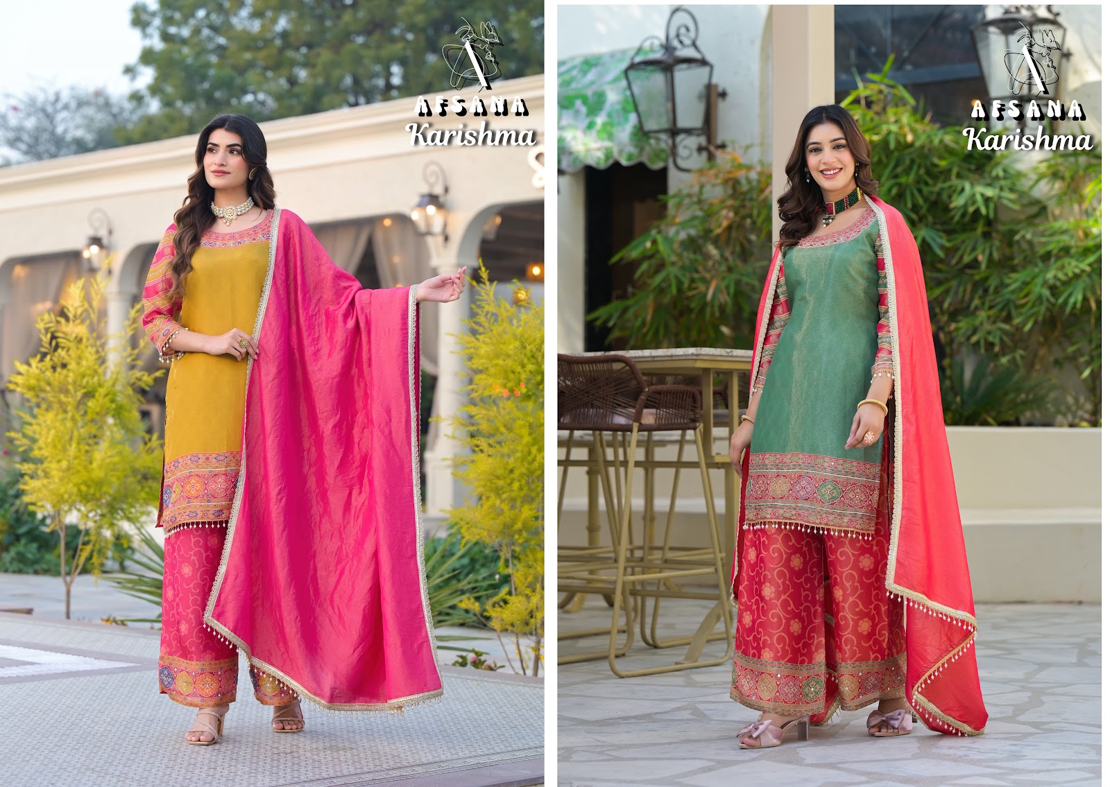 Karishma Afsana Pure Viscose Pakistani Readymade Suits Wholesale Price