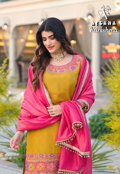 Karishma Afsana Pure Viscose Pakistani Readymade Suits Wholesale Price