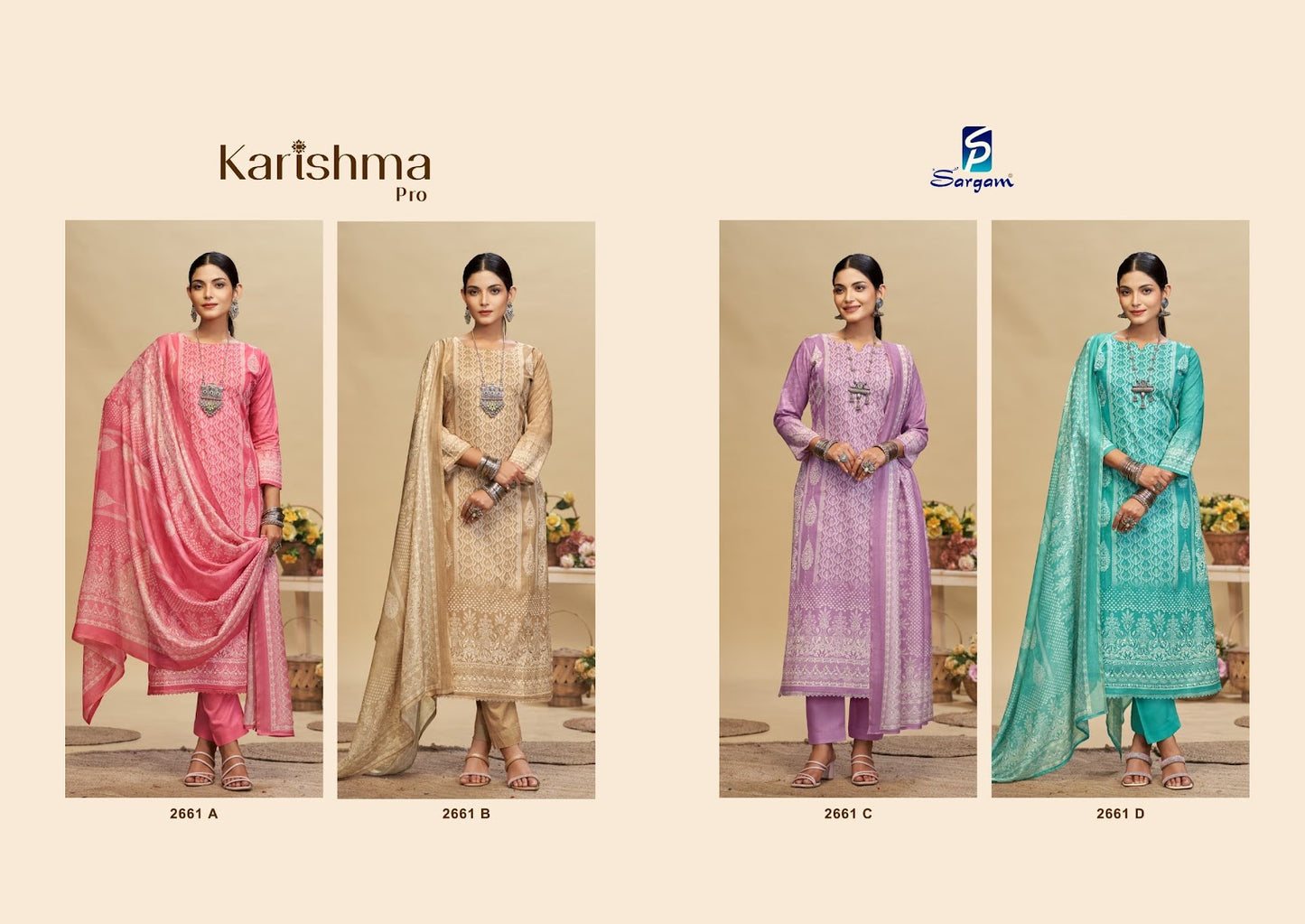 Karishma Pro Sargam Prints Cambric Pant Style Suits Supplier