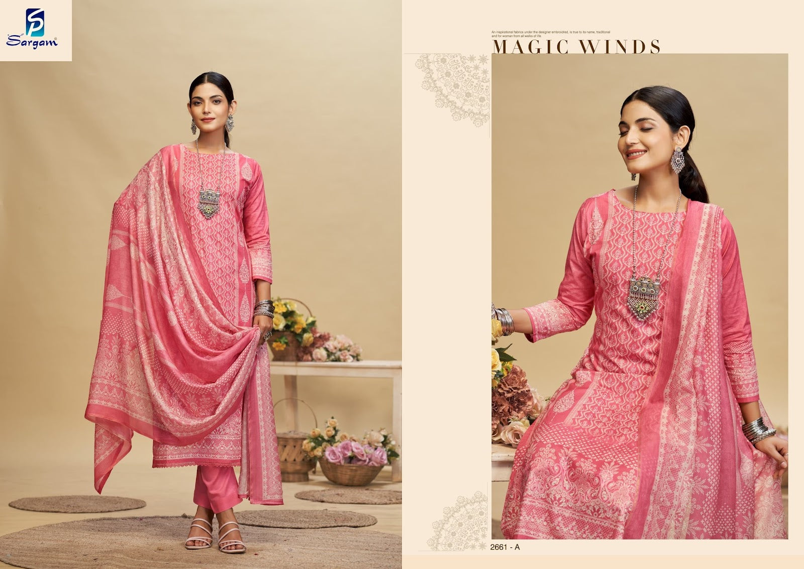 Karishma Pro Sargam Prints Cambric Pant Style Suits Supplier