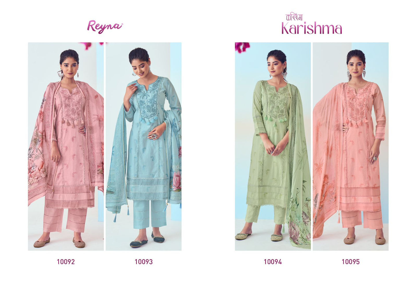 Karishma Reyna Cotton Pant Style Suits Exporter Gujarat