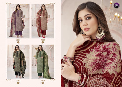 Karishma Vol 14 Kala Fashion Jaam Print Plazzo Style Suits Supplier Gujarat
