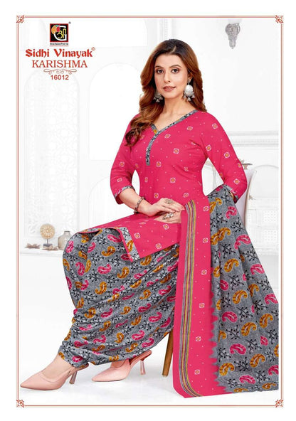 Karishma Vol 16 Patiyala Special Sidhi Vinayak Cotton Dress Material Wholesaler India