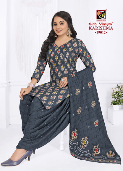 Karishma Vol 19 Patiyala Sidhi Vinayak Cotton Dress Material Exporter Gujarat
