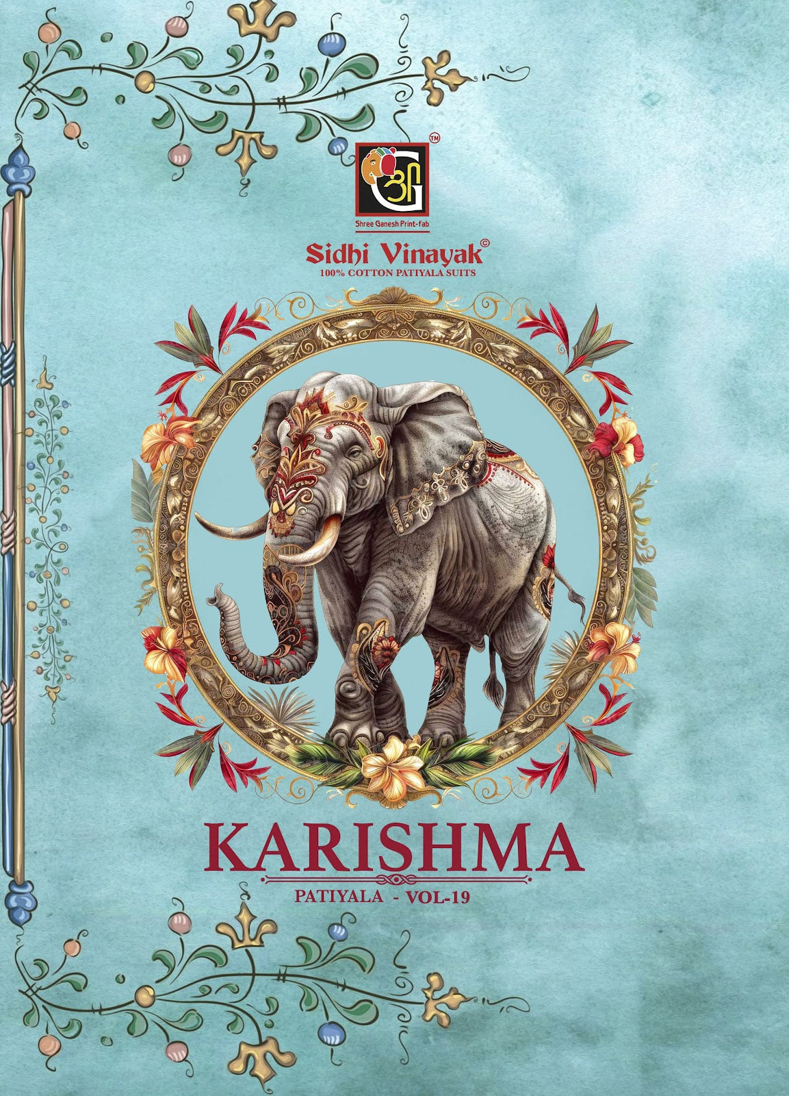 Karishma Vol 19 Patiyala Sidhi Vinayak Cotton Dress Material Exporter Gujarat