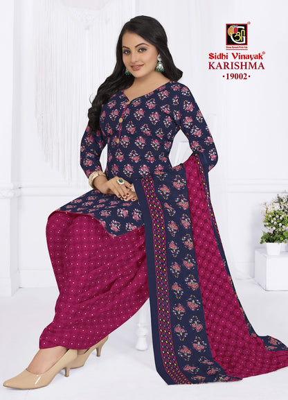 Karishma Vol 19 Patiyala Sidhi Vinayak Cotton Dress Material Exporter Gujarat