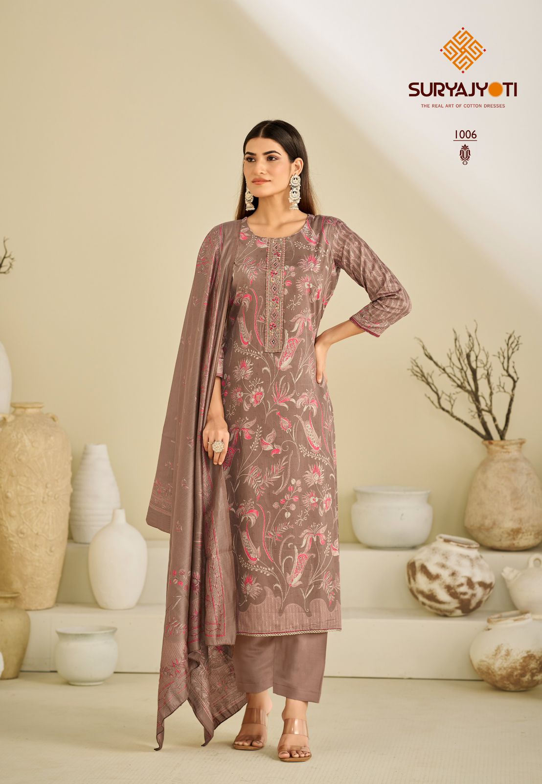Karishma Vol 1 Suryajyoti Jaam Satin Pant Style Suits Wholesaler India