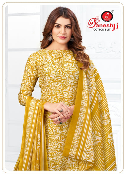 Karishma Vol 4 Patiyala Ganeshji Cotton Dress Material Wholesale