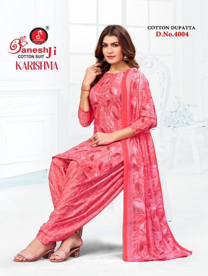 Karishma Vol 4 Patiyala Ganeshji Cotton Dress Material Wholesale