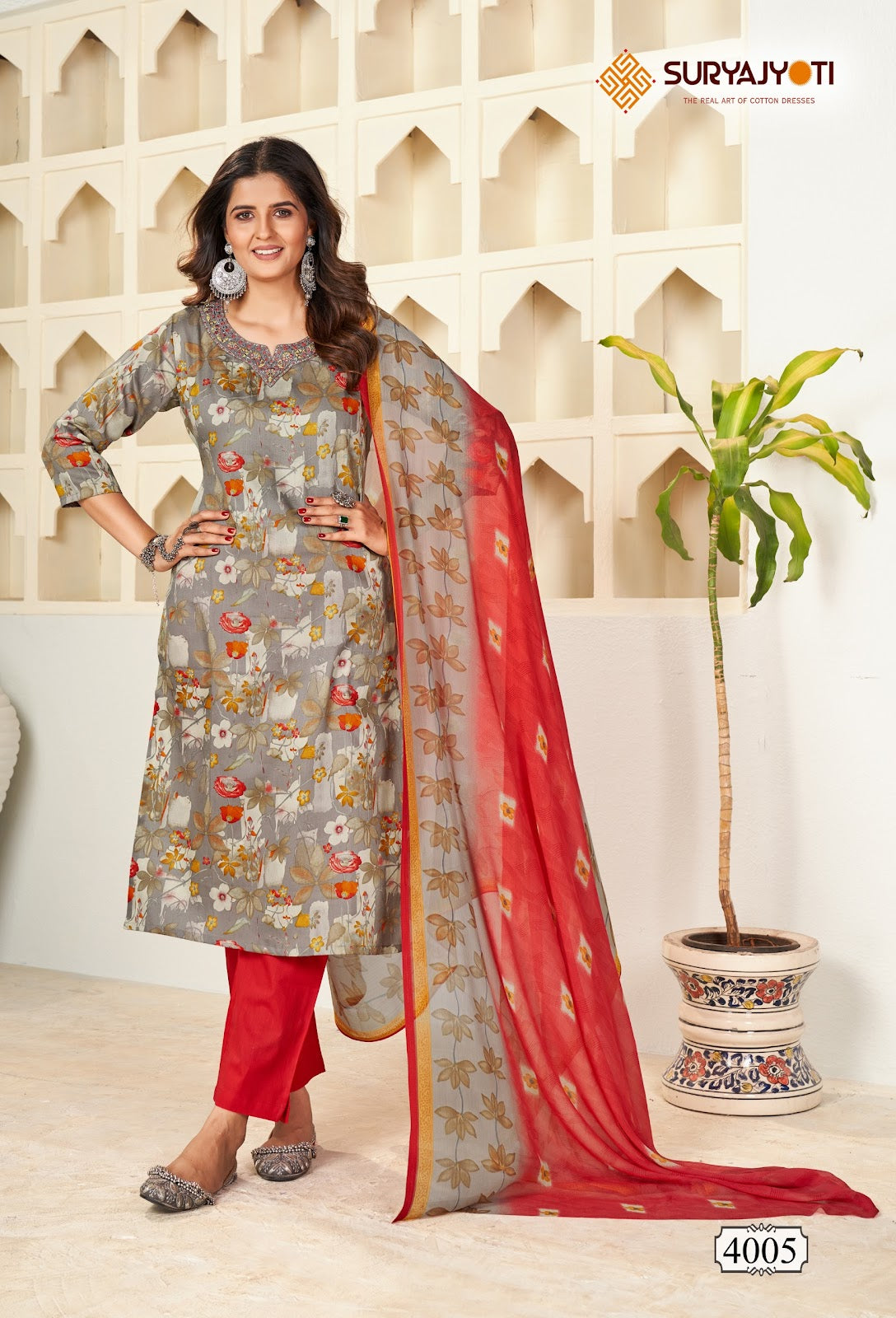 Karishma Vol 4 Suryajyoti Cotton Readymade Pant Style Suits Manufacturer Gujarat