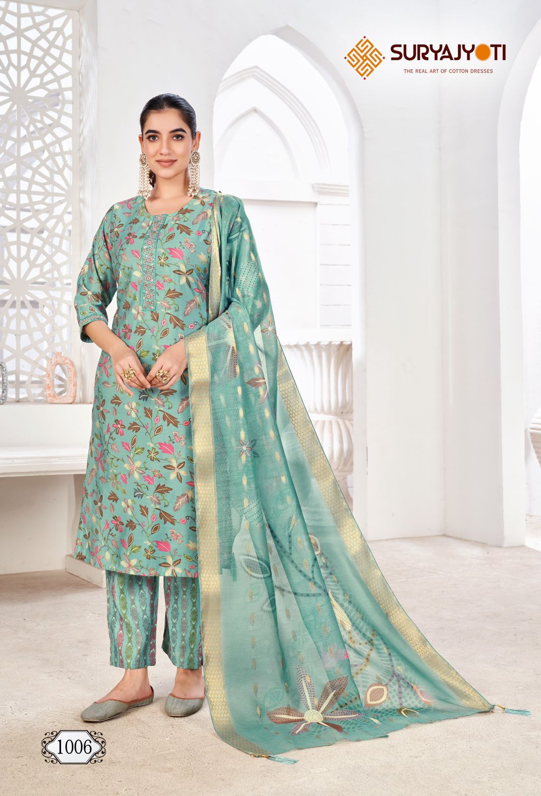 Karla Vol 1 Suryajyoti Modal Readymade Pant Style Suits Wholesaler Ahmedabad