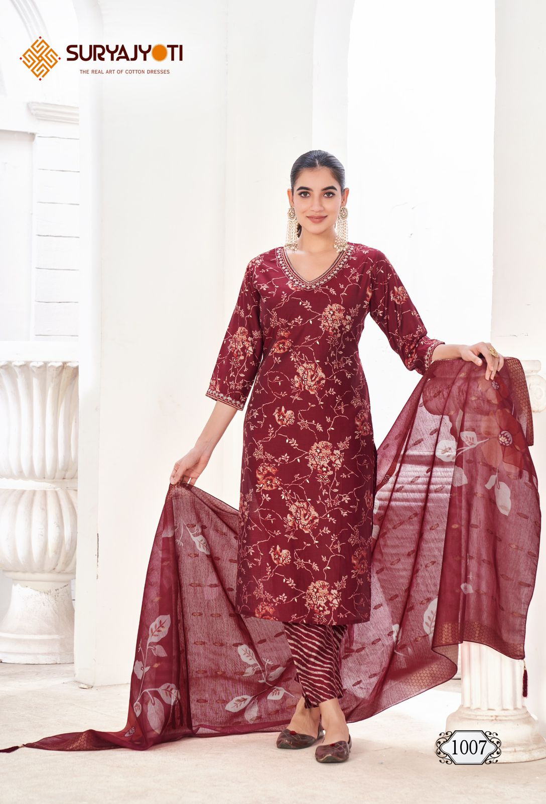 Karla Vol 1 Suryajyoti Modal Readymade Pant Style Suits Wholesaler Ahmedabad