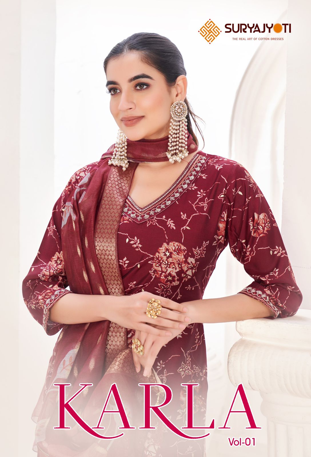 Karla Vol 1 Suryajyoti Modal Readymade Pant Style Suits Wholesaler Ahmedabad