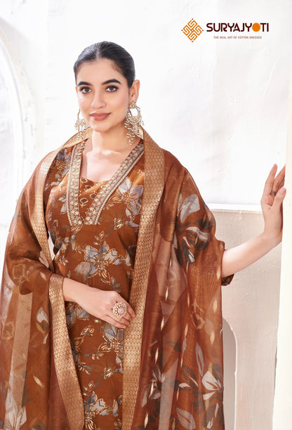 Karla Vol 1 Suryajyoti Modal Readymade Pant Style Suits Wholesaler Ahmedabad