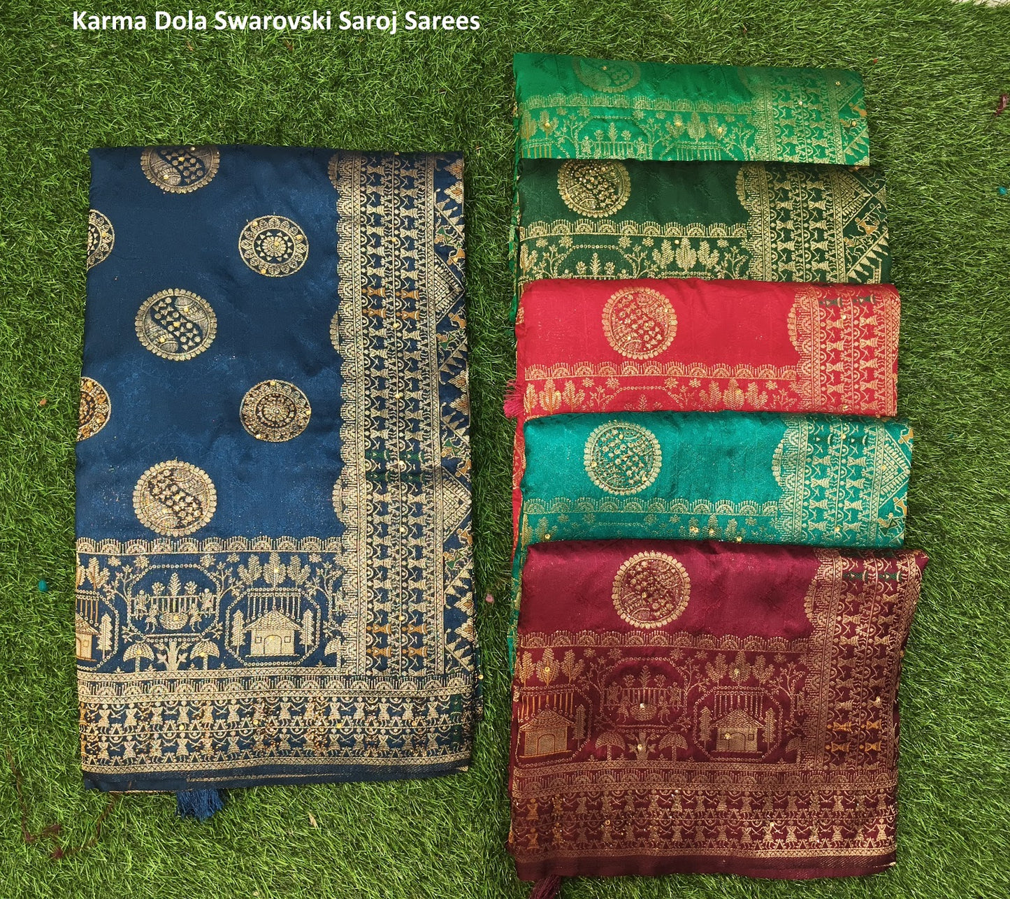 Karma Dola Swarovski Saroj Soft Dola Sarees Wholesaler India