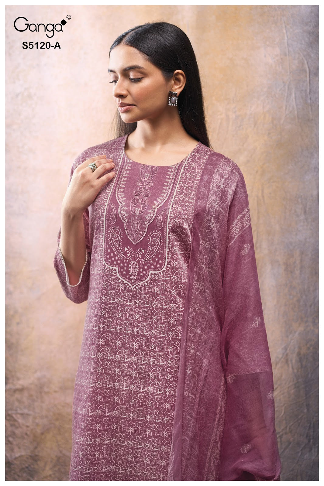 Karolina S5120 Ganga Cotton Satin Plazzo Style Suits Wholesaler India