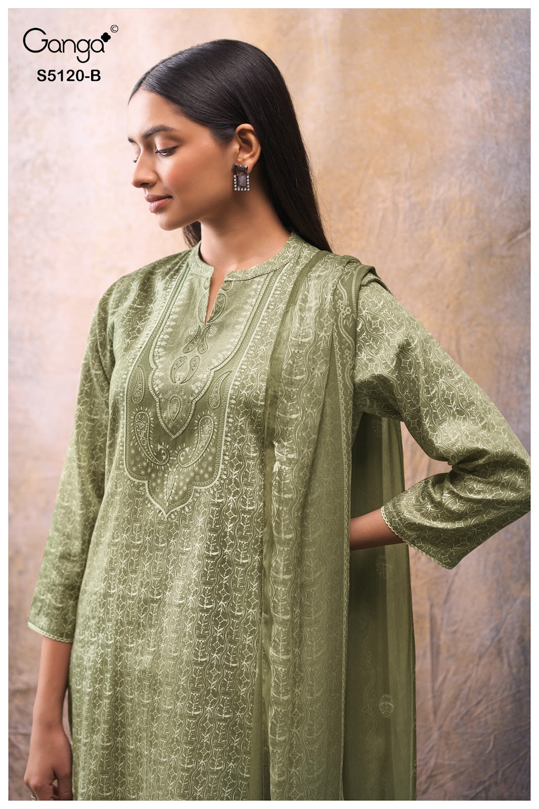 Karolina S5120 Ganga Cotton Satin Plazzo Style Suits Wholesaler India