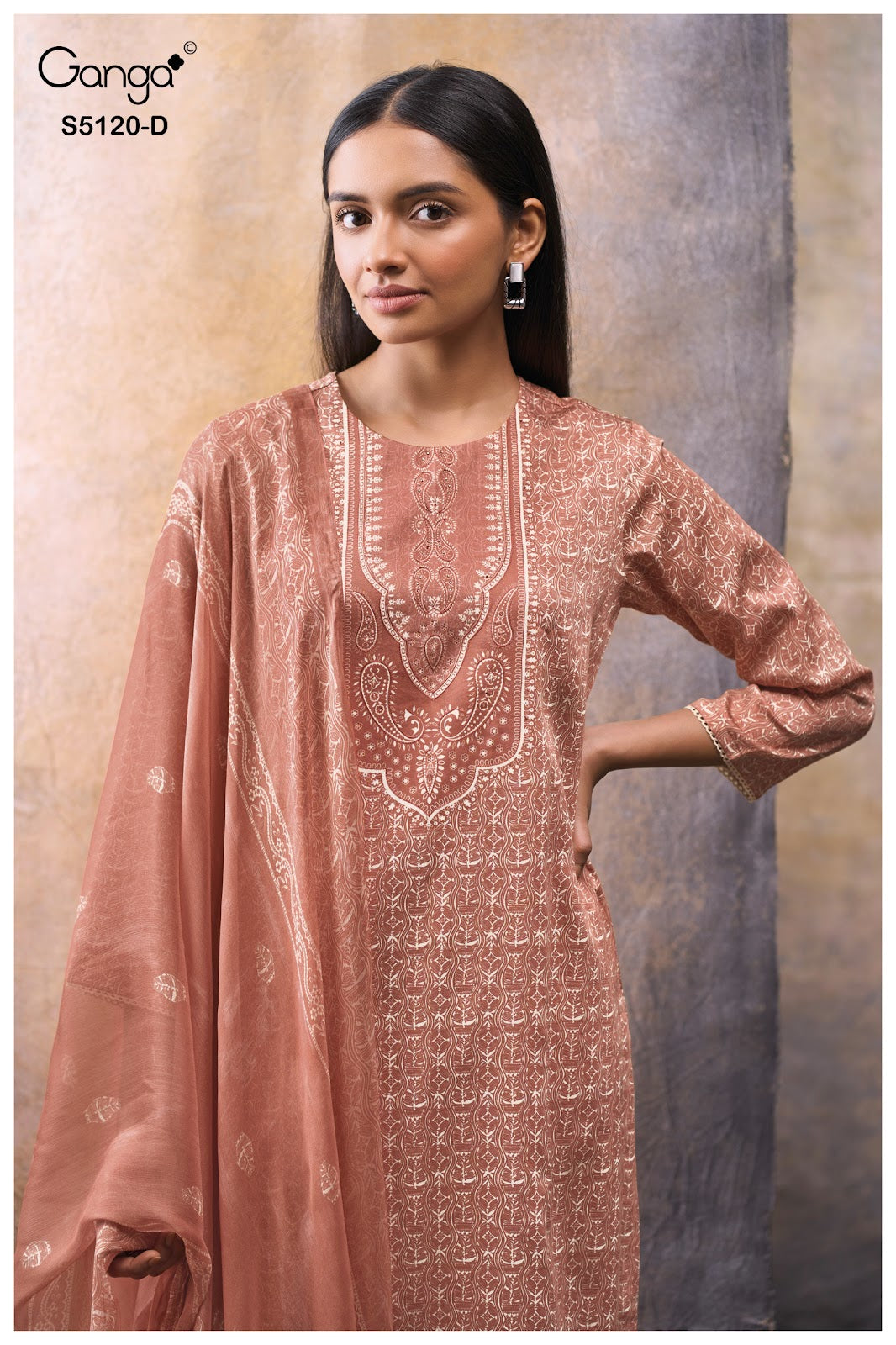 Karolina S5120 Ganga Cotton Satin Plazzo Style Suits Wholesaler India
