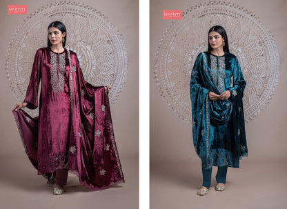 Karum Naariti Velvet Suits Wholesale