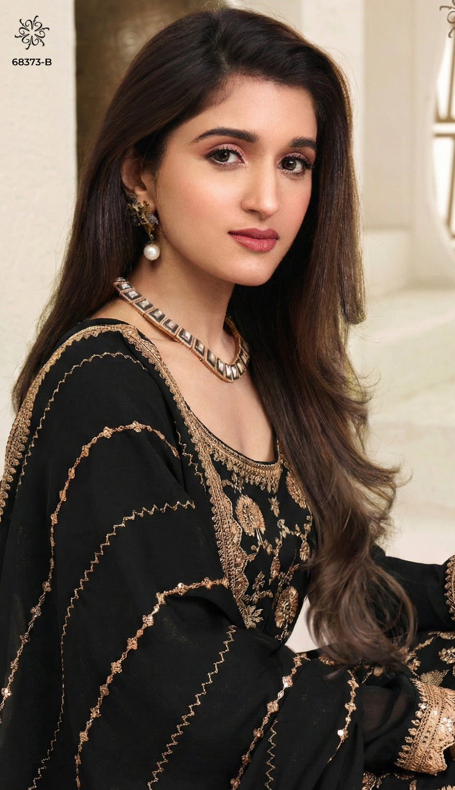Karva Black And White Kuleesh Vinay Fashion Llp Viscose Sharara Style Suits Wholesale Price