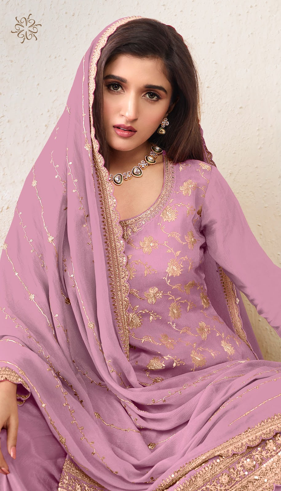 Karva Colour Plus Vinay Fashion Llp Chinon Sharara Style Suits Wholesaler India