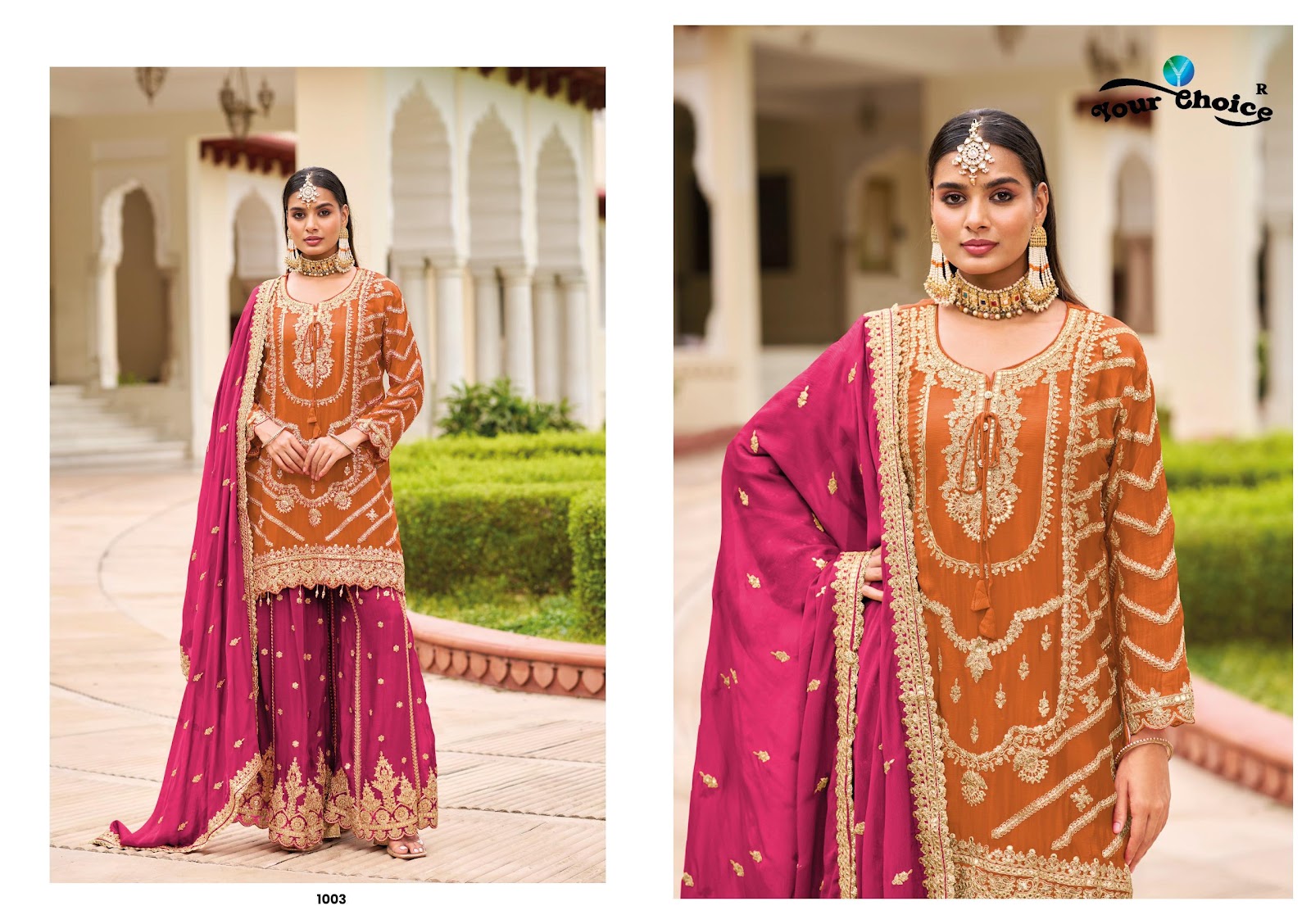 Karva Your Choice Chinon Pakistani Readymade Suits Manufacturer