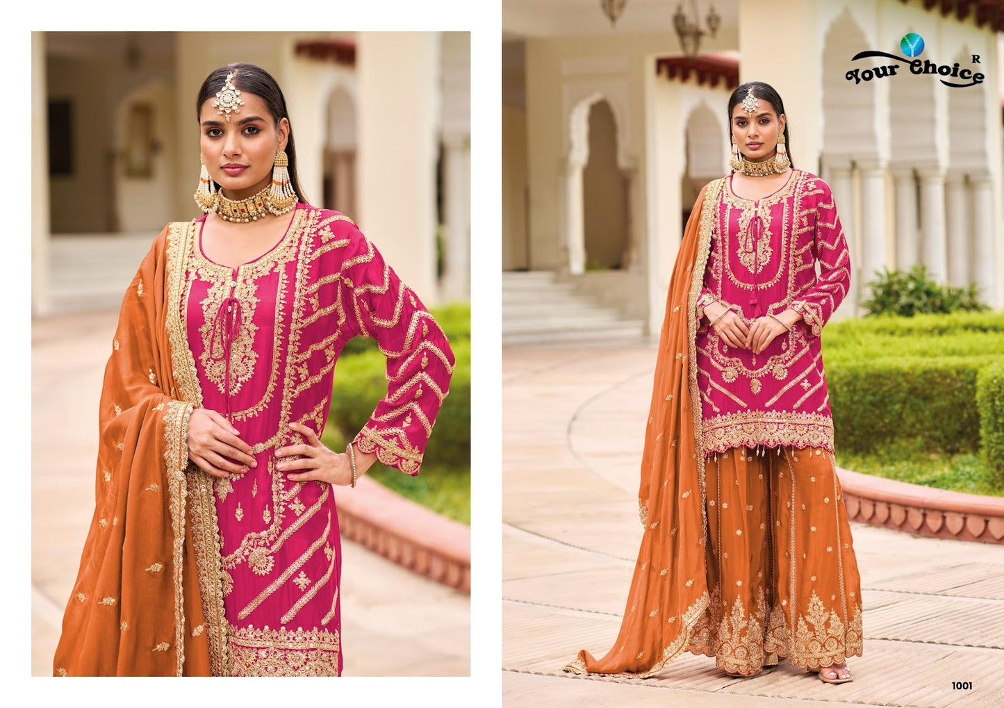 Karva Your Choice Chinon Pakistani Readymade Suits Manufacturer