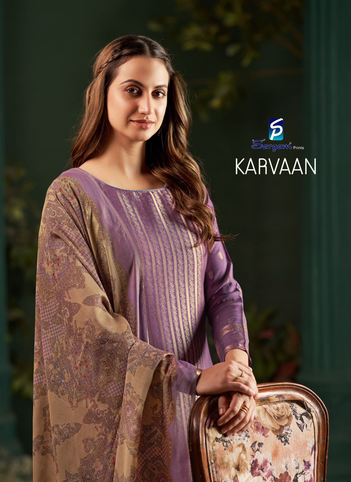 Karvaan Sargam Prints Muslin Jacquard Pant Style Suits Wholesale