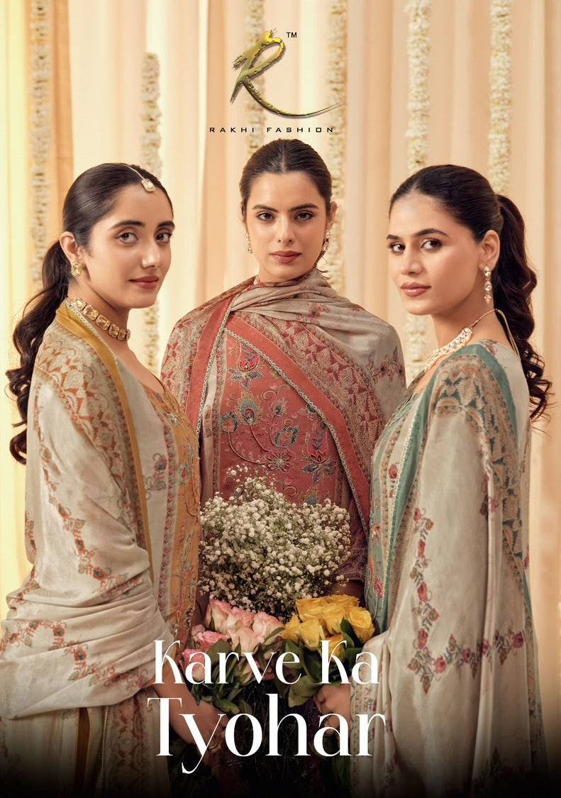 Karve Ka Tyohar Rakhi Fashion Bemberg Pant Style Suits Exporter Gujarat