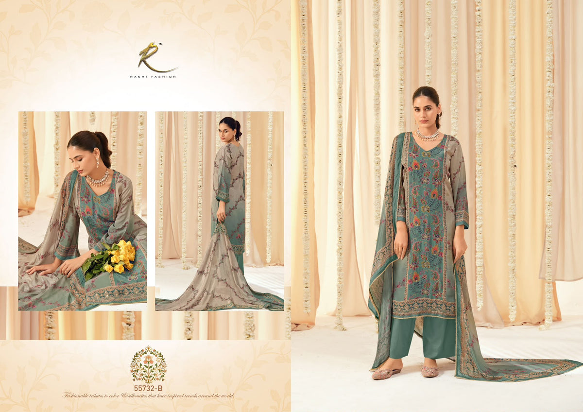 Karve Ka Tyohar Rakhi Fashion Bemberg Pant Style Suits Exporter Gujarat