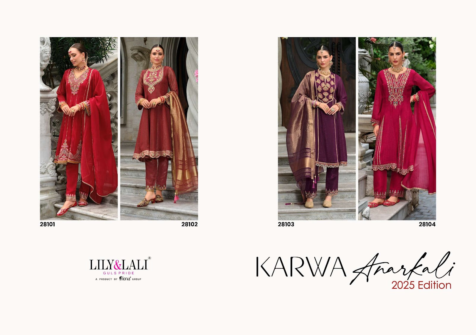 Karwa Lily Lali Silk Readymade Anarkali Suits Wholesaler