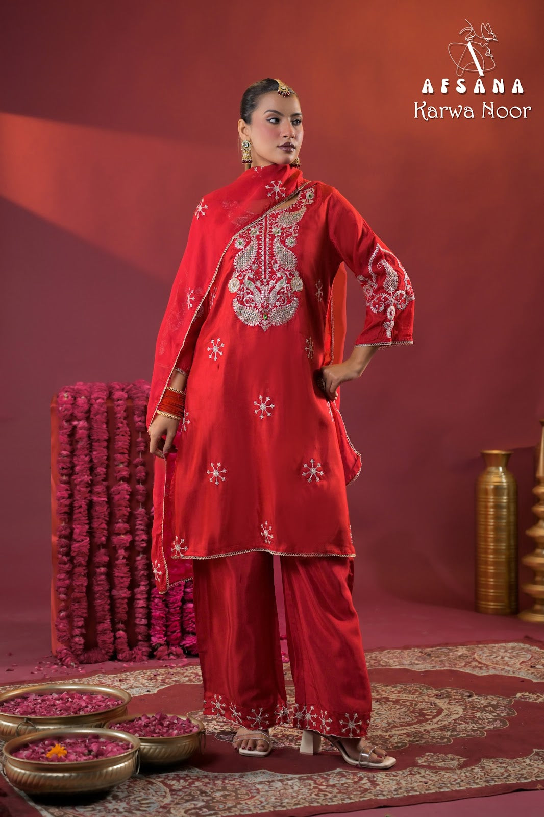 Karwa Noor Afsana Russian Readymade Plazzo Style Suits Exporter Gujarat