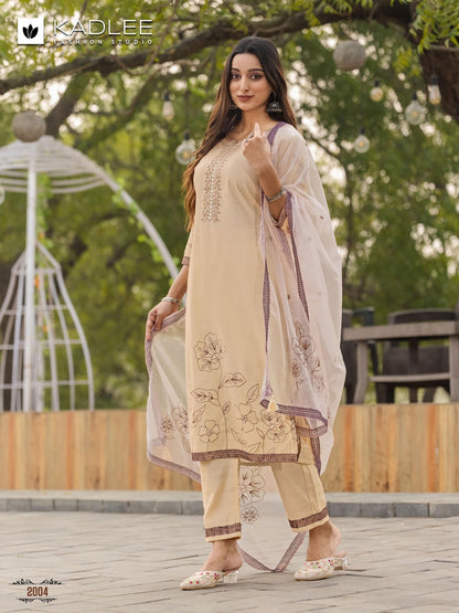 Karwaa Kadlee Viscose Readymade Pant Style Suits Manufacturer Ahmedabad