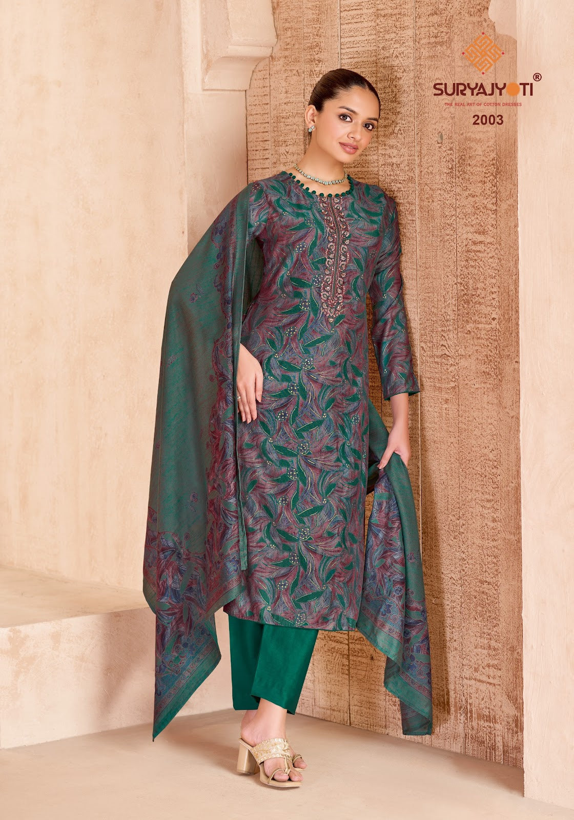 Kasak Vol 2 Suryajyoti Burberry Pant Style Suits Exporter Ahmedabad