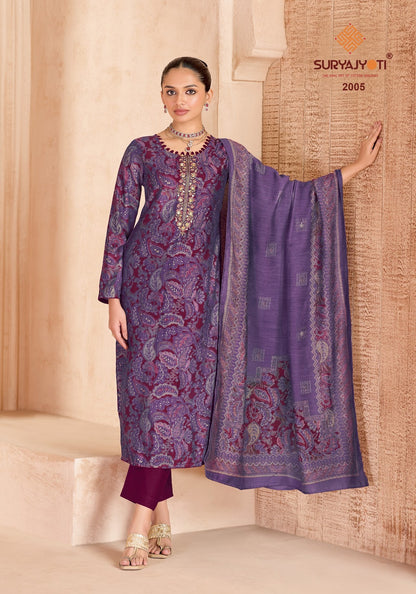 Kasak Vol 2 Suryajyoti Burberry Pant Style Suits Exporter Ahmedabad