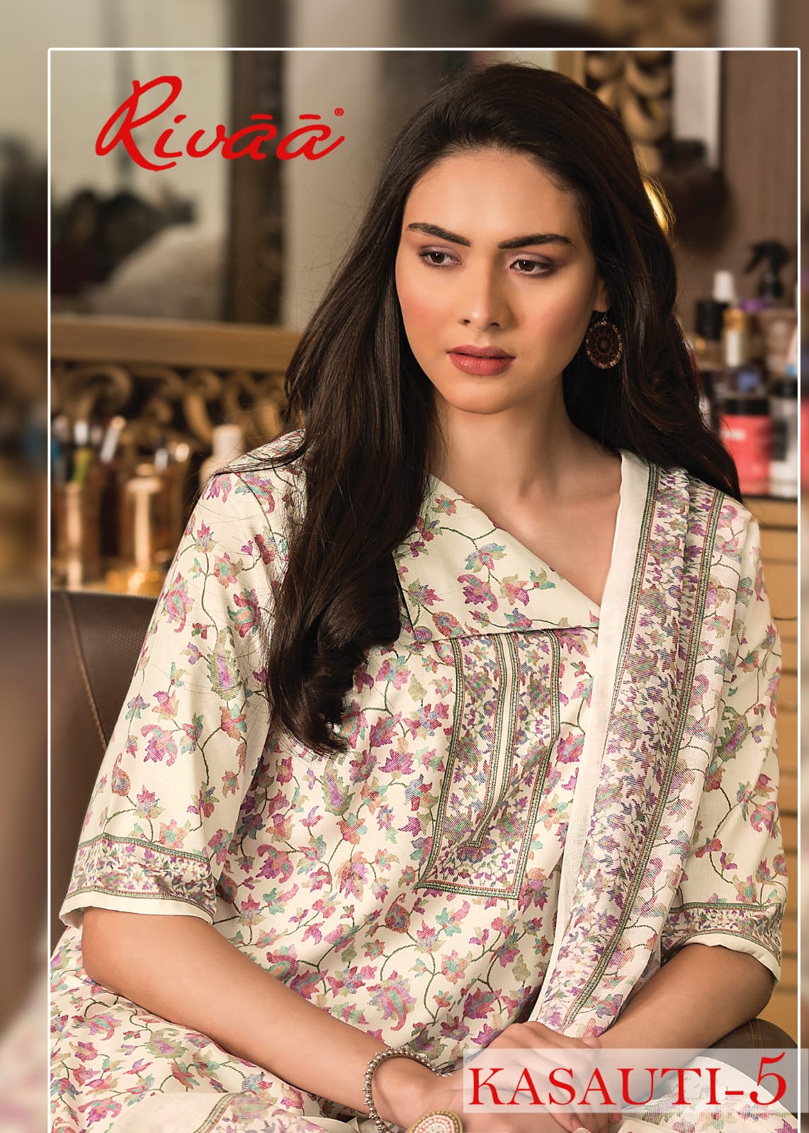 Kasauti 5 Rivaa Cotton Pant Style Suits Exporter India