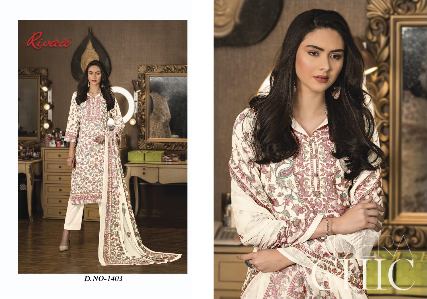 Kasauti 5 Rivaa Cotton Pant Style Suits Exporter India