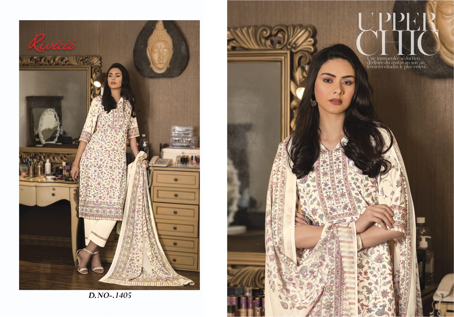Kasauti 5 Rivaa Cotton Pant Style Suits Exporter India