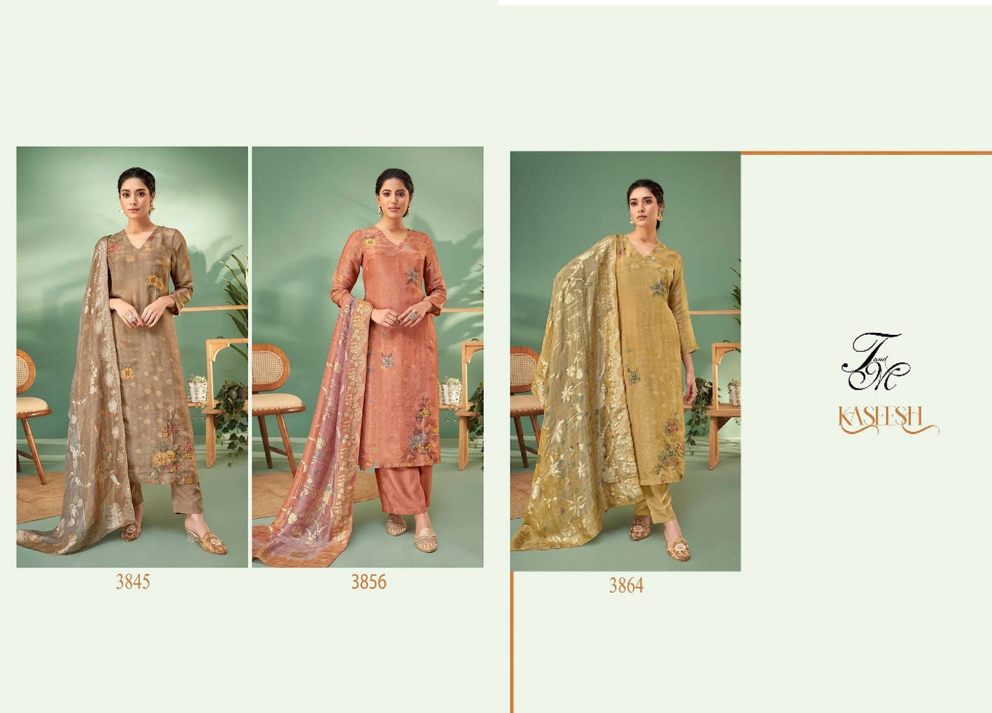 Kaseesh Sahiba Tm Simmer Tissue Pant Style Suits Manufacturer