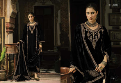 Kash Eeda Kilory Velvet Suits Manufacturer Ahmedabad